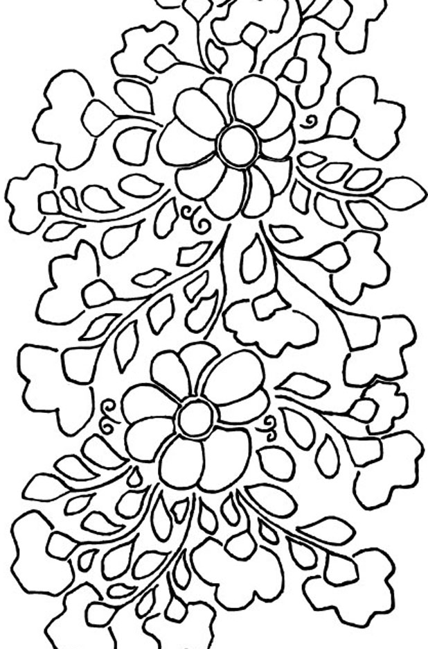 Siren Mexican Floral Embroidery Pattern Detail 1