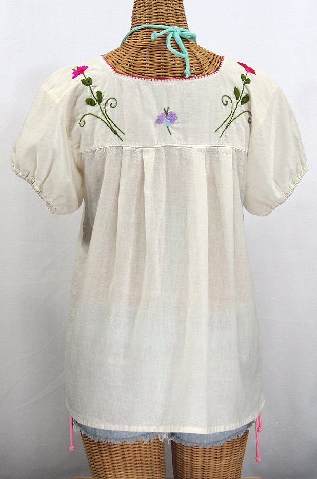 "La Belleza" Mexican Blouse -Off White