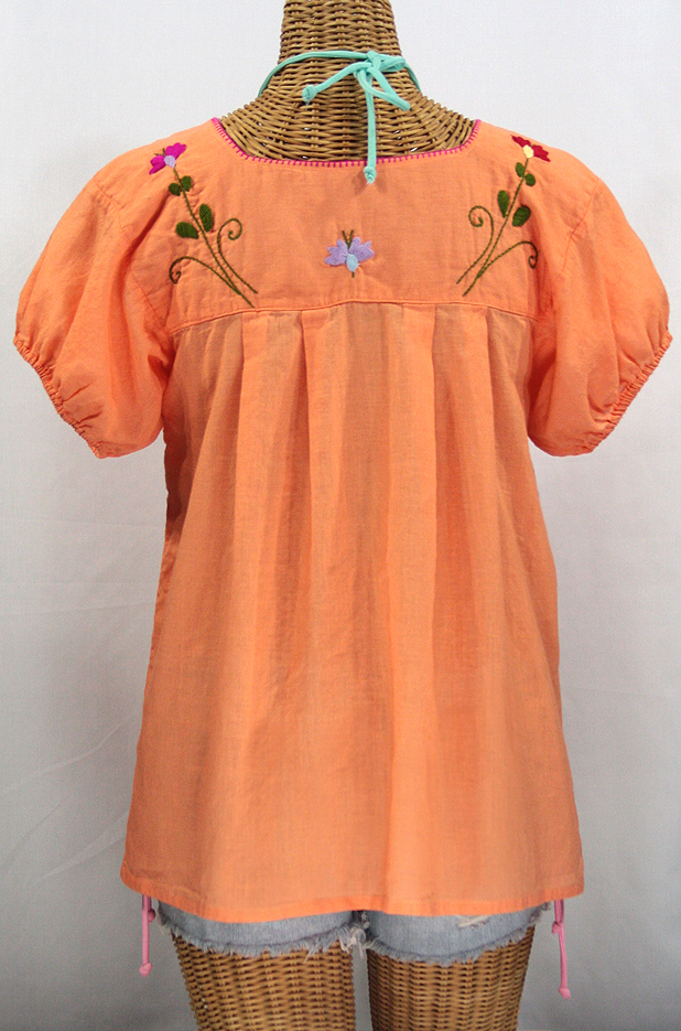 "La Belleza" Mexican Blouse - Orange Cream