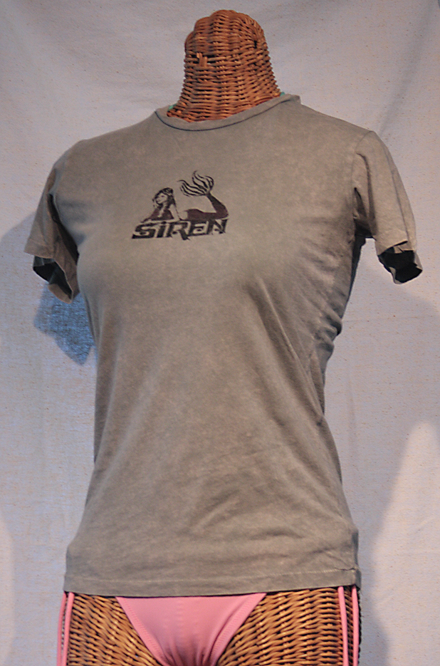 Siren Maiden Logo Vintage Tee: Concrete