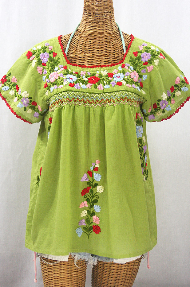 "La Marina Corta" Smocked Mexican Blouse