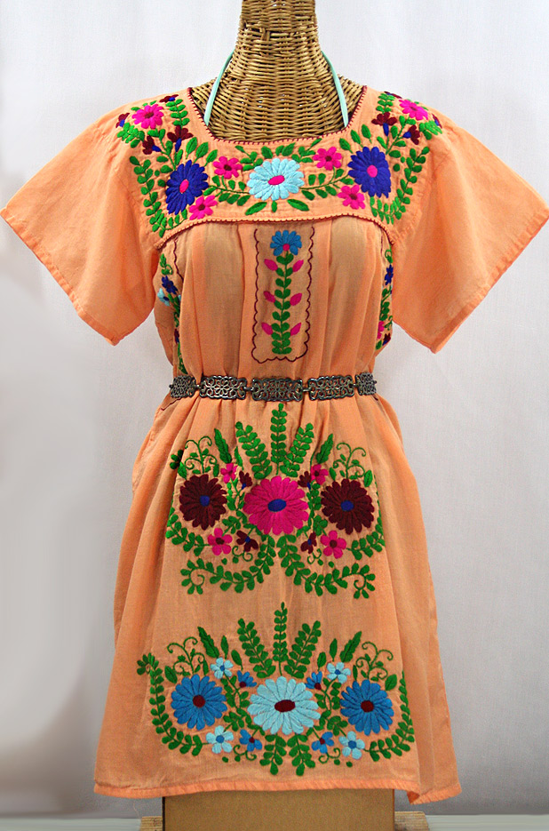 mexican embroidered dress