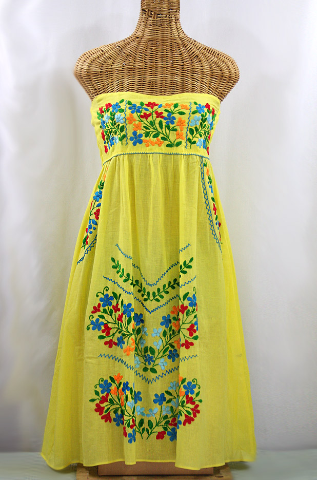 "La Canaria" + "La Pasiflora" + More Embroidered Bandeau Sundresses 