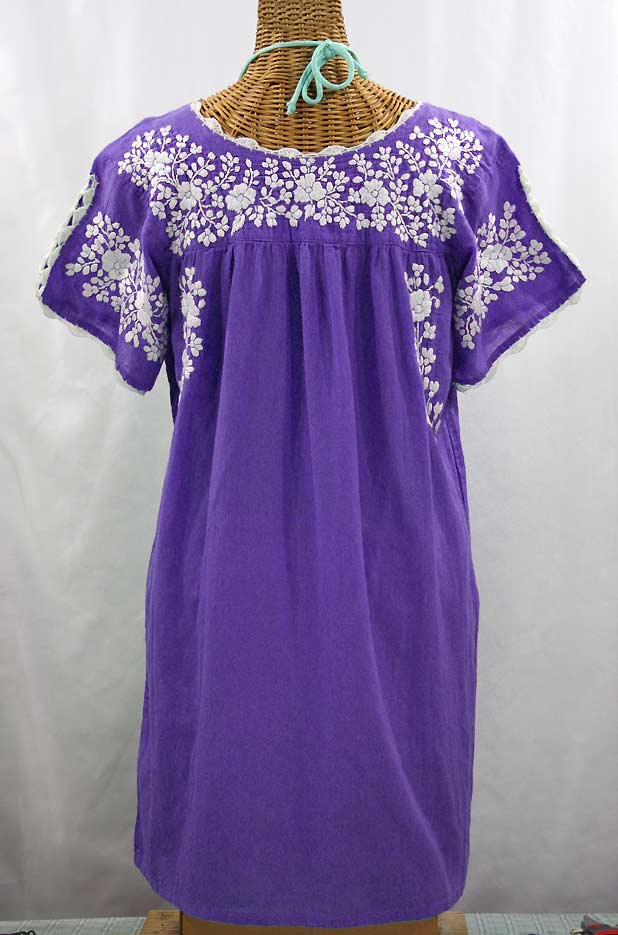 purple mexican peasant dress
