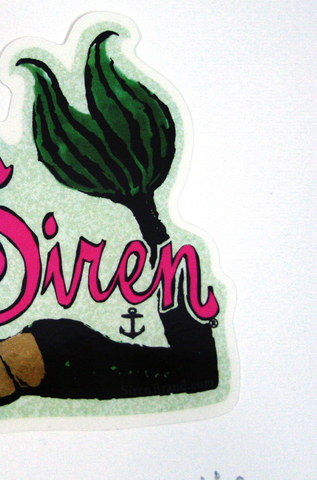 Siren Mermaid Logo Sticker