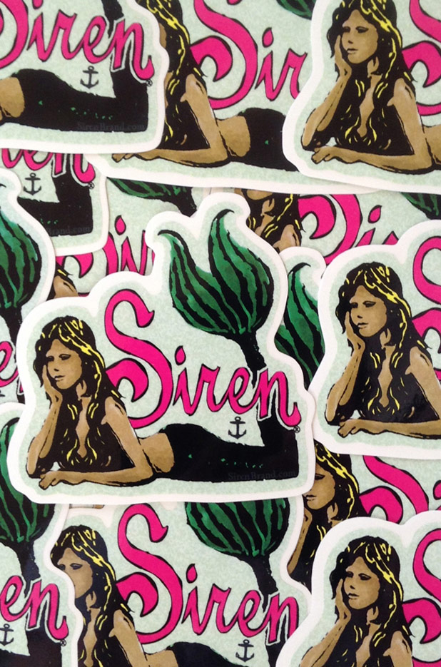 Siren Mermaid Logo Sticker