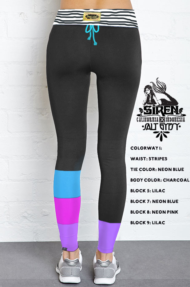 SIREN x Salt Gypsy Surf Leggings - Electric Charcoal