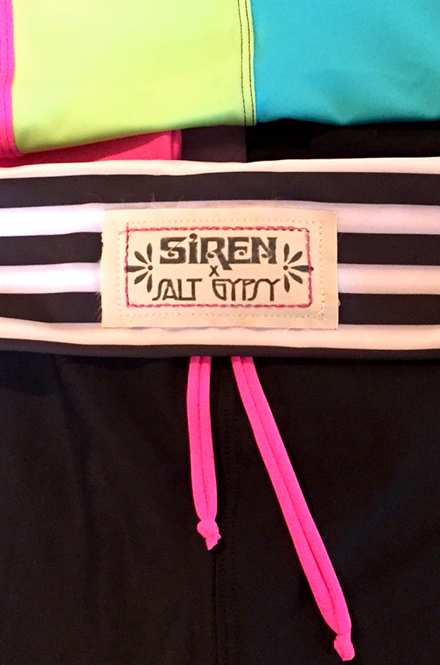 SIREN x Salt Gypsy Surf Leggings in Neon Black