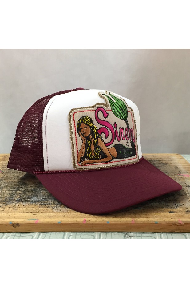 Trucker's Hat with Siren's Mermaid Logo Patch