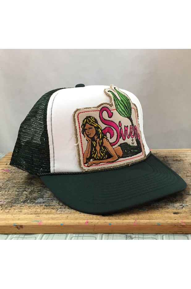 Trucker's Hat with Siren's Mermaid Logo Patch