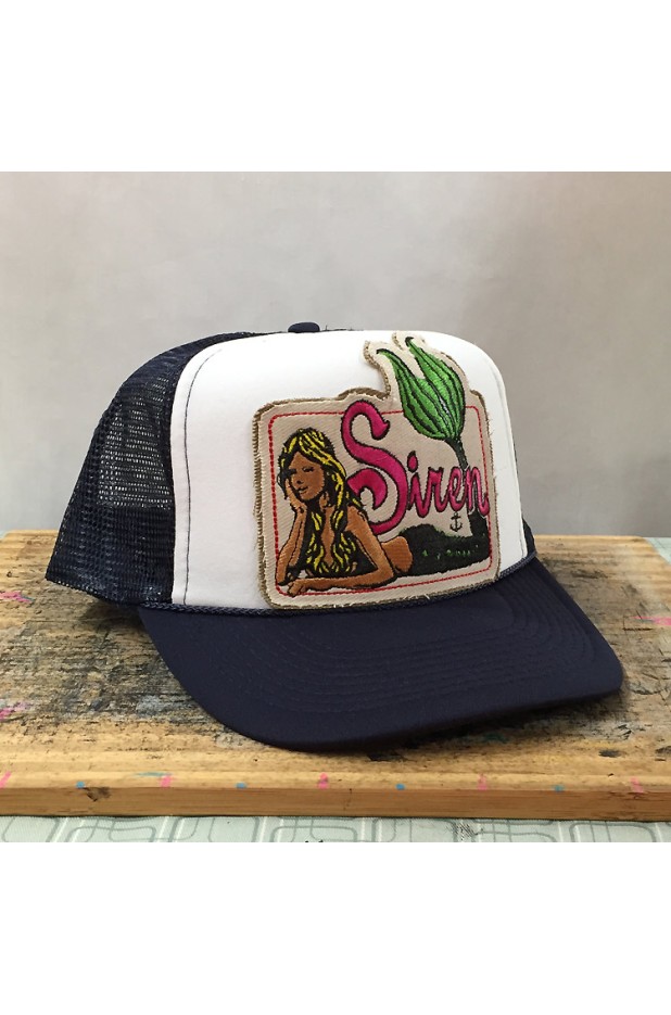 Trucker's Hat with Siren's Mermaid Logo Patch