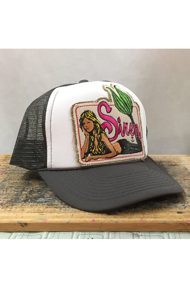 Trucker's Hat with Siren's Mermaid Logo Patch