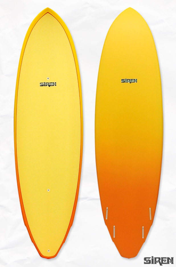 Siren Surf Rocket Quad Standup Paddle Surf Board: 9'