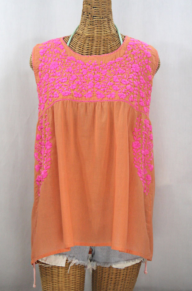"La Sirena" + "La Pasea" Sleeveless Mexican Blouses