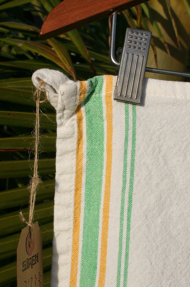 Siren Garden Stripe Tea Towel